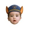 Custom Police-Pup Cap Portrait Face Cutout – Original Custom Police-Pup Cap Portrait Face Cutout design preview