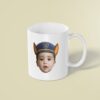Custom Police-Pup Cap Portrait Face Cutout – Mug Custom Police-Pup Cap Portrait Face Cutout shown on a mug mockup
