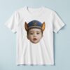 Custom Police-Pup Cap Portrait Face Cutout – T-shirt Custom Police-Pup Cap Portrait Face Cutout shown on a T-shirt mockup