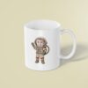 Custom Astronaut Waving Face Cutout – Mug Custom Astronaut Waving Face Cutout shown on a mug mockup