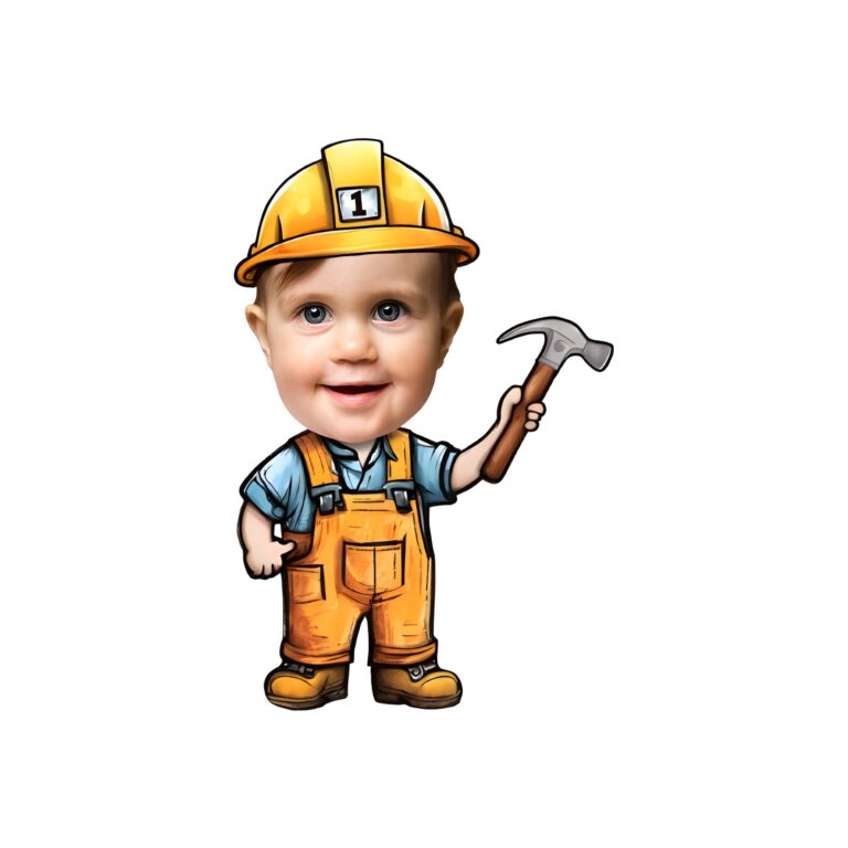 Custom Number 1 Builder with Hammer Face Cutout – Original Custom Number 1 Builder with Hammer Face Cutout design preview