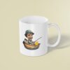Custom Angler in a Rowboat Face Cutout – Mug Custom Angler in a Rowboat Face Cutout shown on a mug mockup