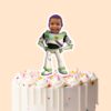 Custom Space Ranger Standing Face Cutout – Cake Topper Custom Space Ranger Standing Face Cutout shown on a cake topper mockup