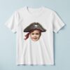 Custom Pirate Captain Portrait Face Cutout – T-shirt Custom Pirate Captain Portrait Face Cutout shown on a T-shirt mockup