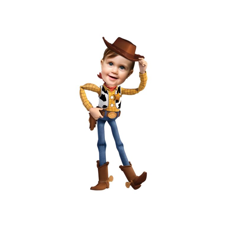 Custom Cowboy Sheriff Tipping Hat Face Cutout – Original Custom Cowboy Sheriff Tipping Hat Face Cutout design preview