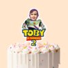 Custom Space Ranger Birthday Design Face Cutout – Cake Topper Custom Space Ranger Birthday Design Face Cutout shown on a cake topper mockup