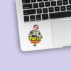 Custom Space Ranger Birthday Design Face Cutout – Sticker Custom Space Ranger Birthday Design Face Cutout shown on a sticker mockup