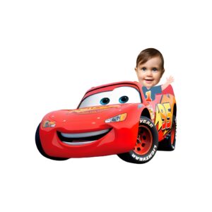 Custom Child with Red Number 95 Race Car Face Cutout – Original Custom Child with Red Number 95 Race Car Face Cutout design preview