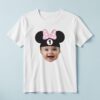 Custom Number 1 Mouse-Ear Portrait Face Cutout – T-shirt Custom Number 1 Mouse-Ear Portrait Face Cutout shown on a T-shirt mockup