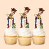 Custom Number 2 Cowboy Sheriff Face Cutout – Cupcake Topper Custom Number 2 Cowboy Sheriff Face Cutout shown on a cupcake topper mockup