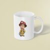 Custom Number 2 Firefighter Face Cutout – Mug Custom Number 2 Firefighter Face Cutout shown on a mug mockup
