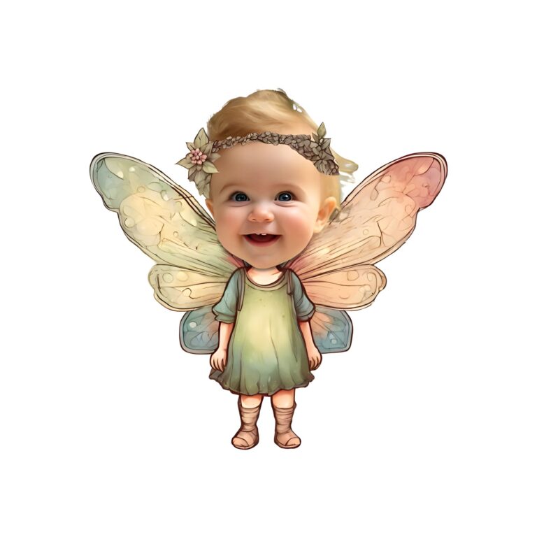 Custom Pastel Woodland Fairy Face Cutout – Original Custom Pastel Woodland Fairy Face Cutout design preview