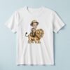 Custom Lion Safari Rider Golden Tan Palette Face Cutout – T-shirt Custom Lion Safari Rider Golden Tan Palette Face Cutout shown on a T-shirt mockup
