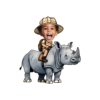 Custom Rhinoceros Safari Rider Face Cutout – Original Custom Rhinoceros Safari Rider Face Cutout design preview