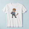 Custom Teal Number 1 Hockey Skater Face Cutout – T-shirt Custom Teal Number 1 Hockey Skater Face Cutout shown on a T-shirt mockup