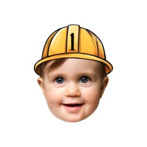 Custom Construction Worker Portrait Face Cutout – Original Custom Construction Worker Portrait Face Cutout design preview