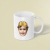 Custom Construction Worker Portrait Face Cutout – Mug Custom Construction Worker Portrait Face Cutout shown on a mug mockup