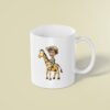 Custom Giraffe Safari Explorer Tan Pith Helmet Face Cutout – Mug Custom Giraffe Safari Explorer Tan Pith Helmet Face Cutout shown on a mug mockup