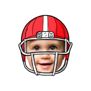Custom American Football Player Portrait Face Cutout – Original Custom American Football Player Portrait Face Cutout design preview