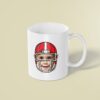 Custom American Football Player Portrait Face Cutout – Mug Custom American Football Player Portrait Face Cutout shown on a mug mockup