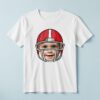 Custom American Football Player Portrait Face Cutout – T-shirt Custom American Football Player Portrait Face Cutout shown on a T-shirt mockup