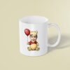 Custom Golden Bear Costume Holding a Balloon Face Cutout – Mug Custom Golden Bear Costume Holding a Balloon Face Cutout shown on a mug mockup
