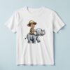 Custom Elephant Safari Friendly Elephant Face Cutout – T-shirt Custom Elephant Safari Friendly Elephant Face Cutout shown on a T-shirt mockup