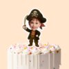 Custom Pirate Captain with Raised Sword Face Cutout – Cake Topper Custom Pirate Captain with Raised Sword Face Cutout shown on a cake topper mockup