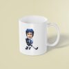 Custom Ice Hockey Player in a Ready Stance Face Cutout – Mug Custom Ice Hockey Player in a Ready Stance Face Cutout shown on a mug mockup