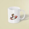 Custom Rocket Rider Flying Through Space Face Cutout – Mug Custom Rocket Rider Flying Through Space Face Cutout shown on a mug mockup