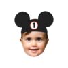 Custom Black Mouse-Ear Cap Portrait Face Cutout – Original Custom Black Mouse-Ear Cap Portrait Face Cutout design preview