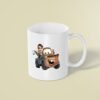 Custom Child Riding a Rusty Animated Tow Truck Face Cutout – Mug Custom Child Riding a Rusty Animated Tow Truck Face Cutout shown on a mug mockup