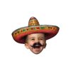 Custom Fiesta Sombrero and Mustache Portrait Face Cutout – Original Custom Fiesta Sombrero and Mustache Portrait Face Cutout design preview