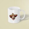Custom Fiesta Sombrero and Mustache Portrait Face Cutout – Mug Custom Fiesta Sombrero and Mustache Portrait Face Cutout shown on a mug mockup