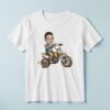 Custom Dirt-Bike Rider Face Cutout – T-shirt Custom Dirt-Bike Rider Face Cutout shown on a T-shirt mockup