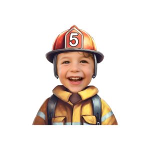 Custom Firefighter Portrait Face Cutout – Original Custom Firefighter Portrait Face Cutout design preview