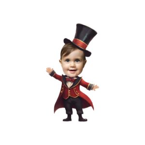 Custom Circus Ringmaster or Magician Face Cutout – Original Custom Circus Ringmaster or Magician Face Cutout design preview