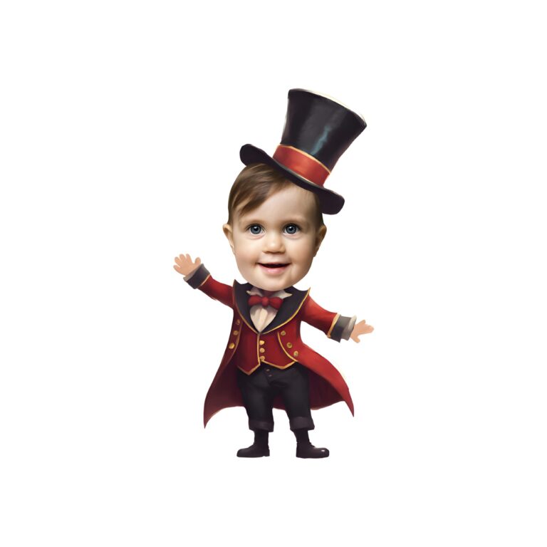 Custom Circus Ringmaster or Magician Face Cutout – Original Custom Circus Ringmaster or Magician Face Cutout design preview