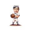 Custom Number 1 Baseball Player with Glove Face Cutout – Original Custom Number 1 Baseball Player with Glove Face Cutout design preview
