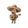 Custom Mariachi-Style Large Tan Sombrero Face Cutout – Original Custom Mariachi-Style Large Tan Sombrero Face Cutout design preview