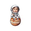Custom Astronaut Seated on Jupiter Face Cutout – Original Custom Astronaut Seated on Jupiter Face Cutout design preview