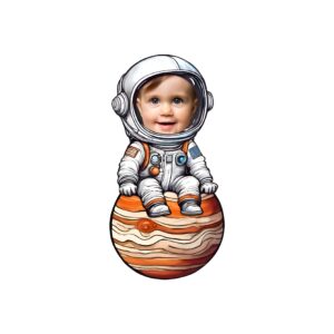 Custom Astronaut Seated on Jupiter Face Cutout – Original Custom Astronaut Seated on Jupiter Face Cutout design preview