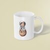 Custom Astronaut Seated on Jupiter Face Cutout – Mug Custom Astronaut Seated on Jupiter Face Cutout shown on a mug mockup