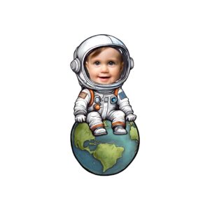 Custom Astronaut Seated on Earth Face Cutout – Original Custom Astronaut Seated on Earth Face Cutout design preview