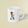 Custom Bowler Preparing to Roll Face Cutout – Mug Custom Bowler Preparing to Roll Face Cutout shown on a mug mockup