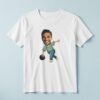 Custom Bowler Preparing to Roll Face Cutout – T-shirt Custom Bowler Preparing to Roll Face Cutout shown on a T-shirt mockup