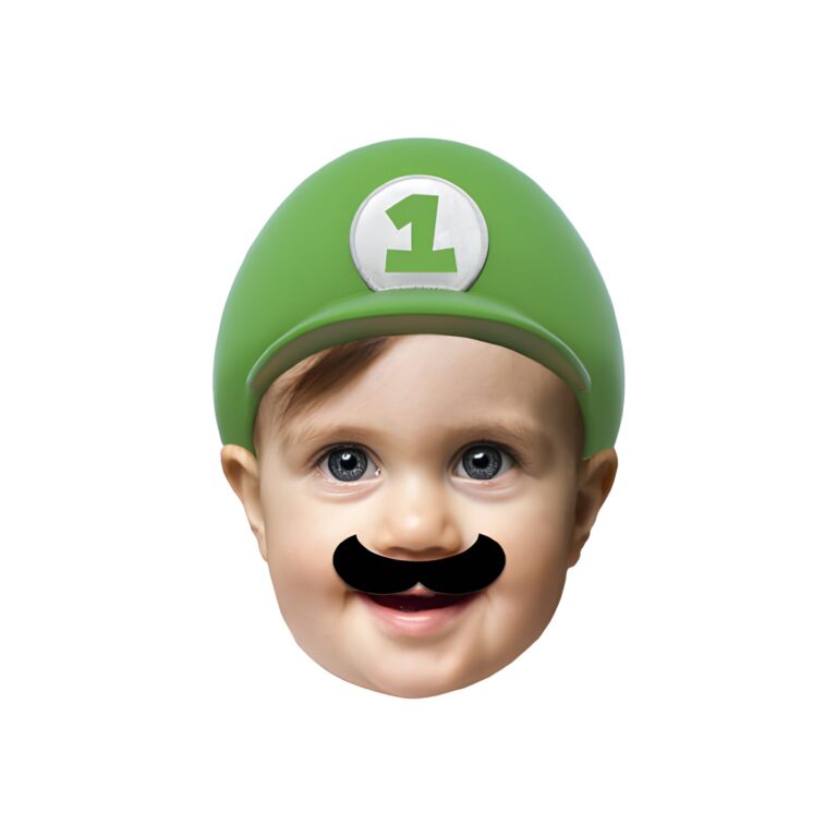 Custom Green Game-Hero Cap Face Cutout – Original Custom Green Game-Hero Cap Face Cutout design preview