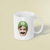 Custom Green Game-Hero Cap Face Cutout – Mug Custom Green Game-Hero Cap Face Cutout shown on a mug mockup