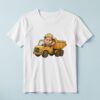 Custom Dump-Truck Driver Waving Face Cutout – T-shirt Custom Dump-Truck Driver Waving Face Cutout shown on a T-shirt mockup
