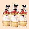 Custom Black Mouse-Costume Birthday Cutout Face Cutout – Cupcake Topper Custom Black Mouse-Costume Birthday Cutout Face Cutout shown on a cupcake topper mockup